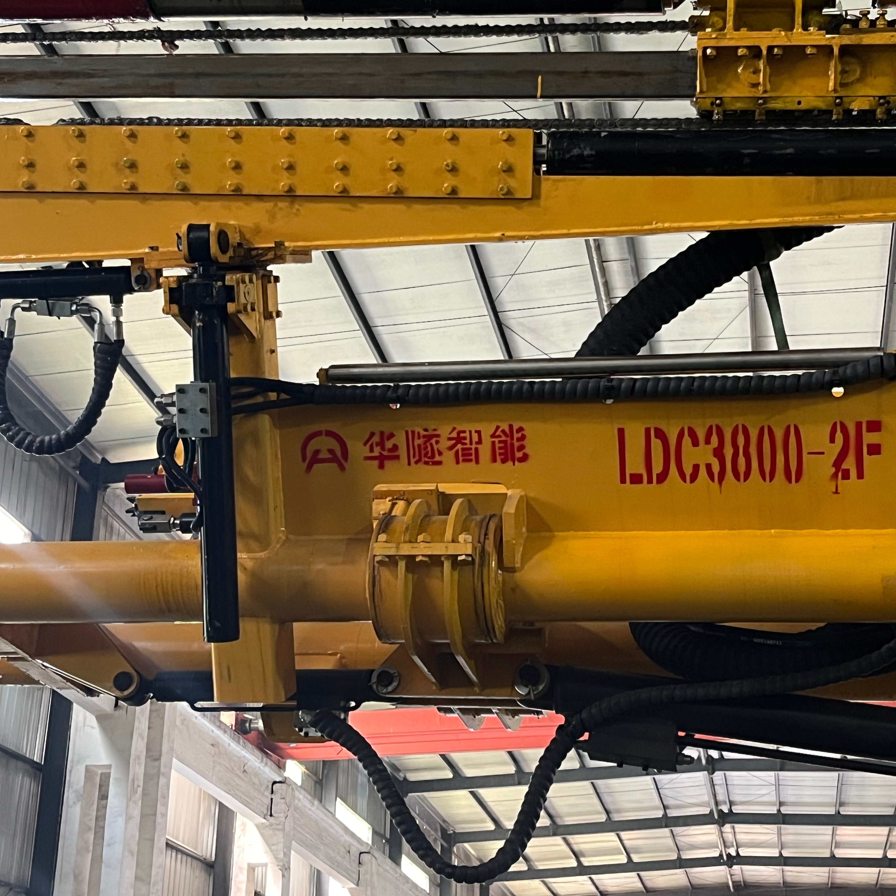 A tunnel drilling and coring machine with a diesel engine for independent movement