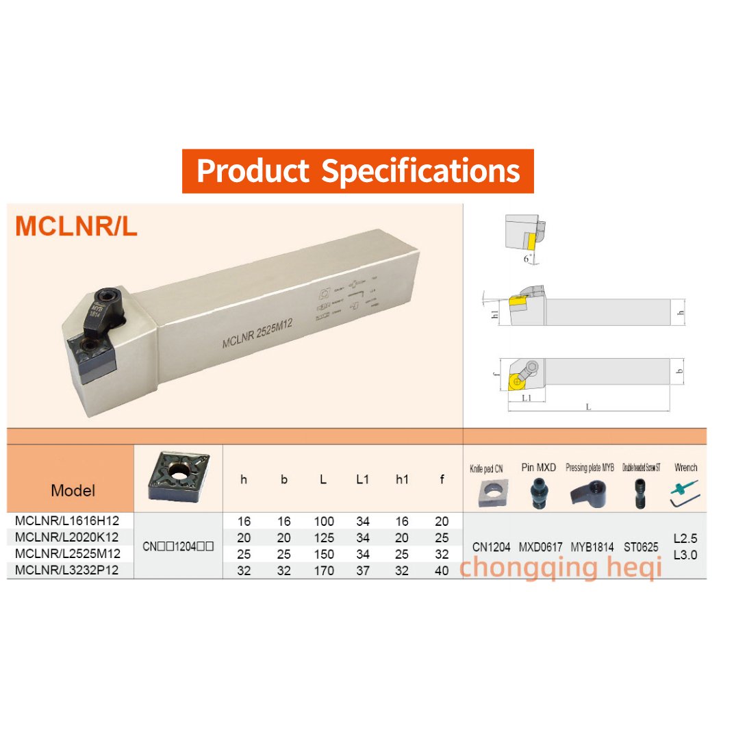MCLNR MCLNL indexable cnc lathe tools holder anti-seismic Carbide holder MCLNR2020 MCLNR2525 MCLNR3232 cutting tool holder