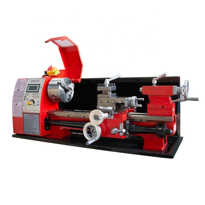 Upgrade WM210V-S 38mm spindle hot selling manual mini turning lathe machine weiss lathe cheapest