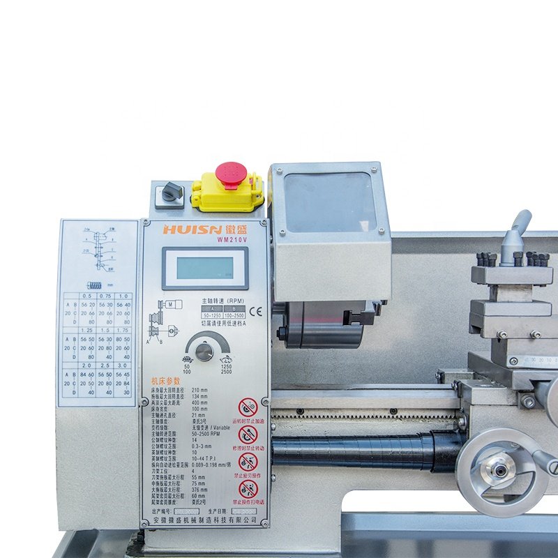 Upgrade WM210V-S 38mm spindle hot selling manual mini turning lathe machine weiss lathe cheapest