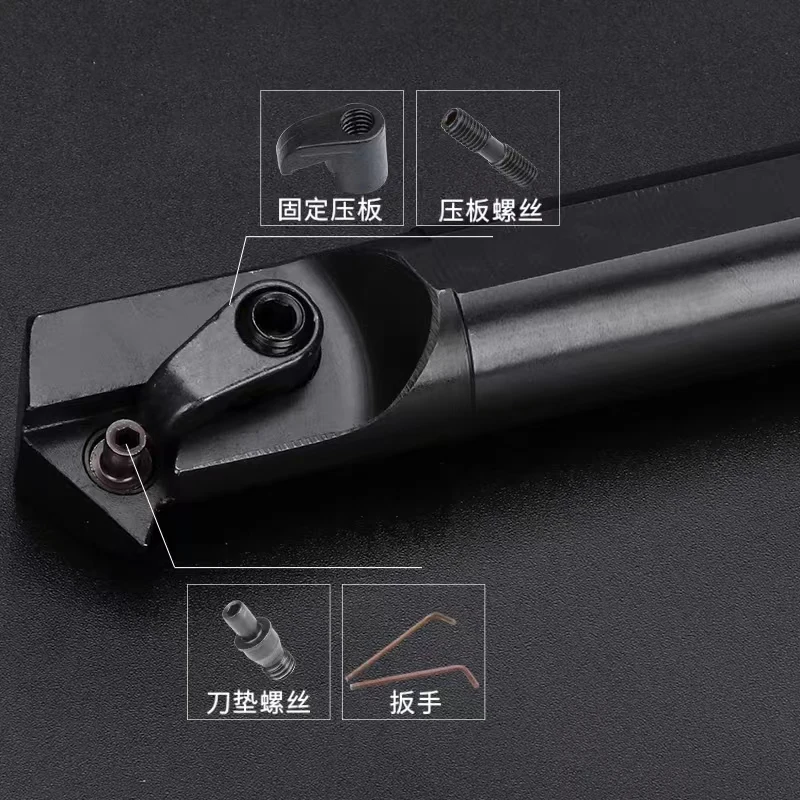 CNC lathe tool inner hole boring tool holder S25S-MTWNR16 turning tool can process 60 degree internal thread boring