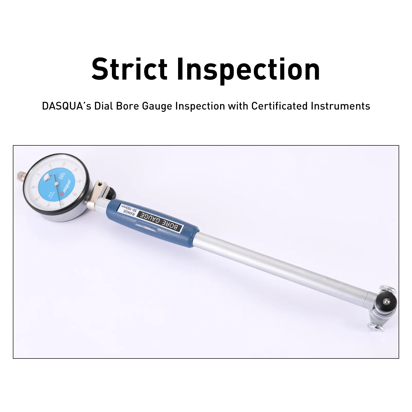Dasqua High Precision 50-100mm 160-250mm 250-450mm Hole Diameter Measuring Tools Dial Indicator Bore Gauge