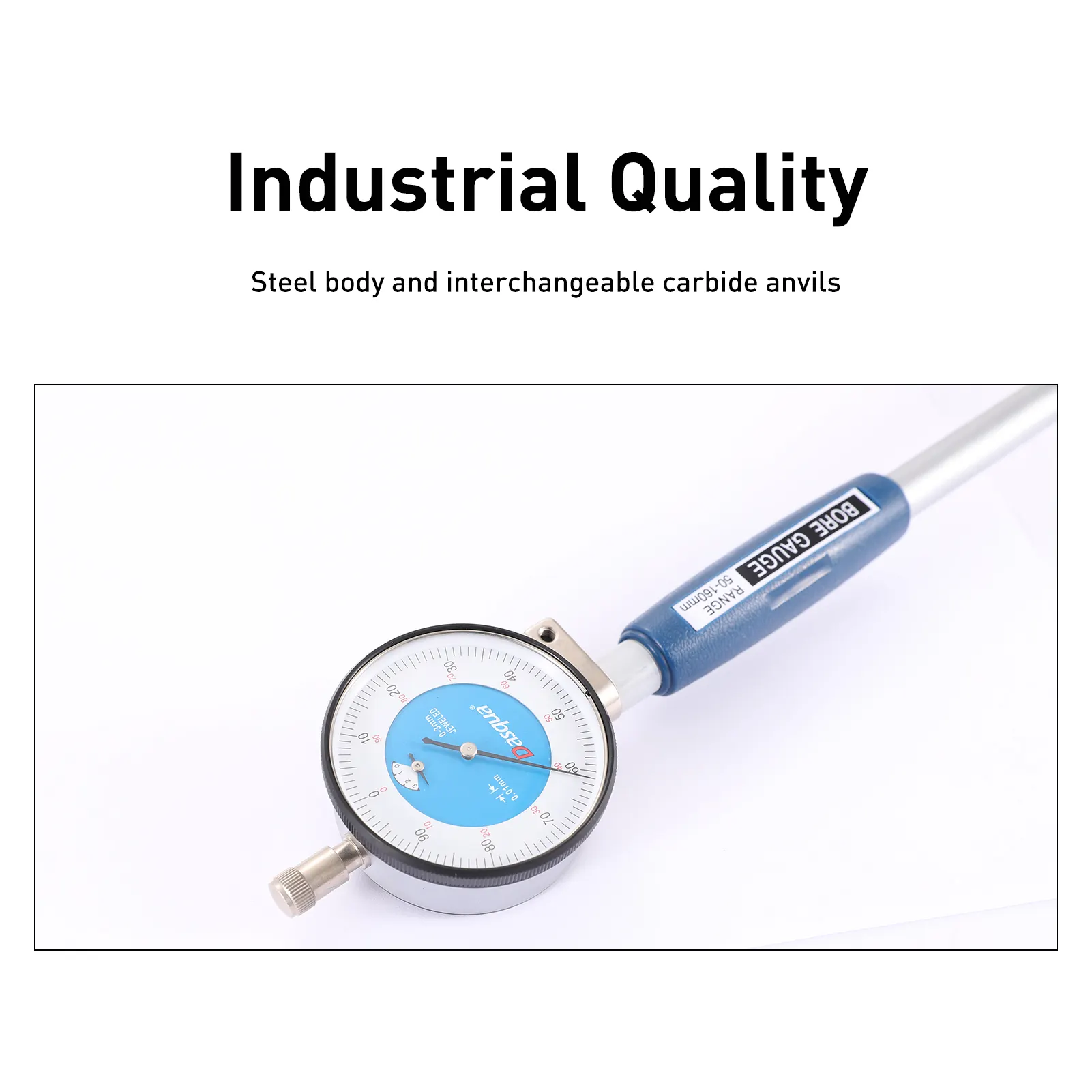 Dasqua High Precision 50-100mm 160-250mm 250-450mm Hole Diameter Measuring Tools Dial Indicator Bore Gauge