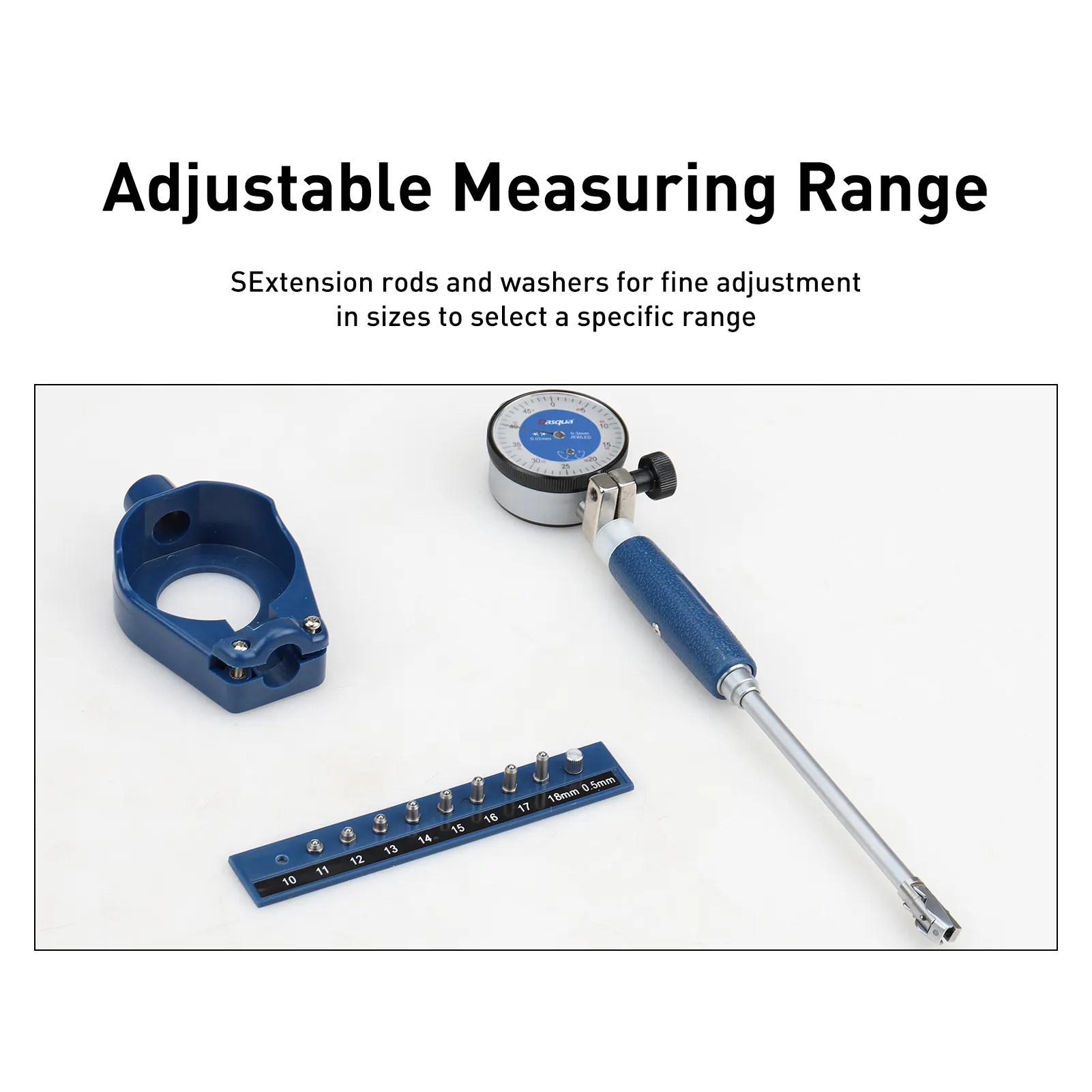 Dasqua High Precision 50-100mm 160-250mm 250-450mm Hole Diameter Measuring Tools Dial Indicator Bore Gauge