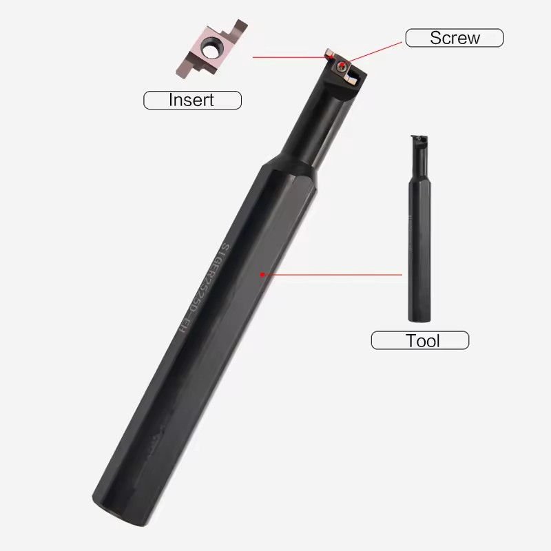 Inner hole slotting tool bar hole inner groove tool bar, SIGER 0808A-EH 2020D-EH