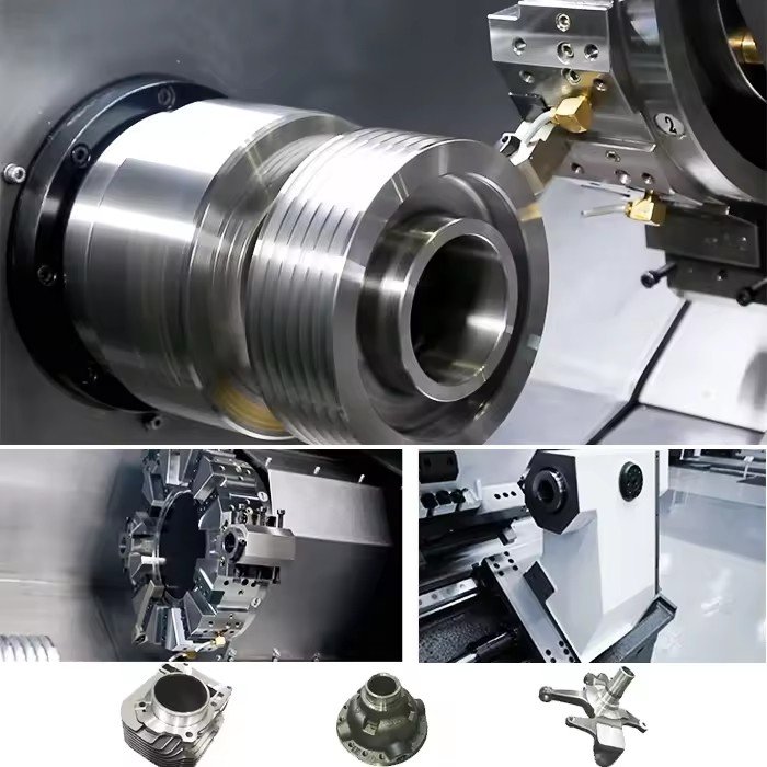 Heavy Duty Flat Bed Cnc Lathes And Automatic Tool Change Lathe Machine For Metal Turning Center