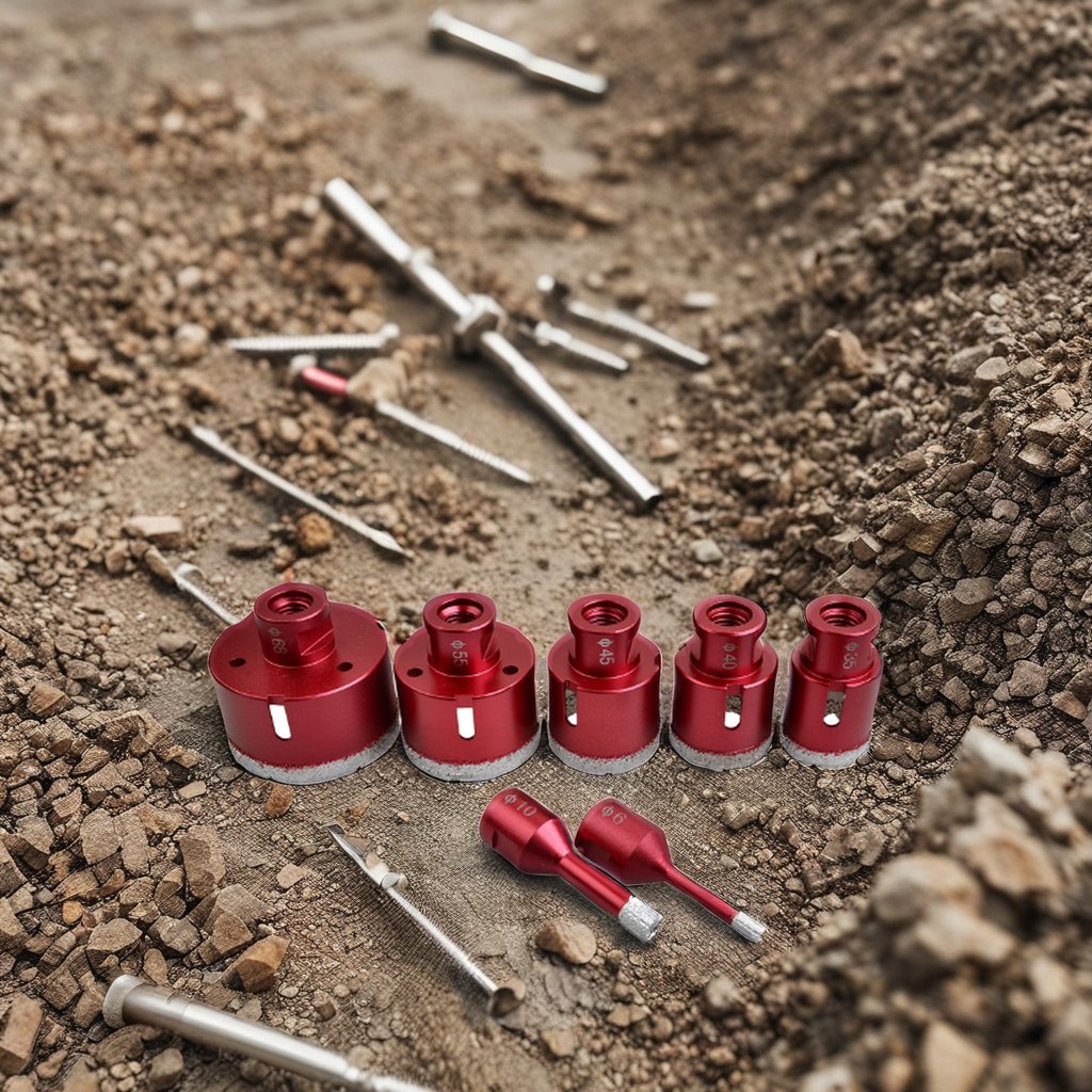 M14 Diamond Tools Cutting Bit/Tiles Core Drill Bit/Diamond Hole Saw Boring Bits Set 68mm Vacuum Brazed CNC Hex Marble 6mm