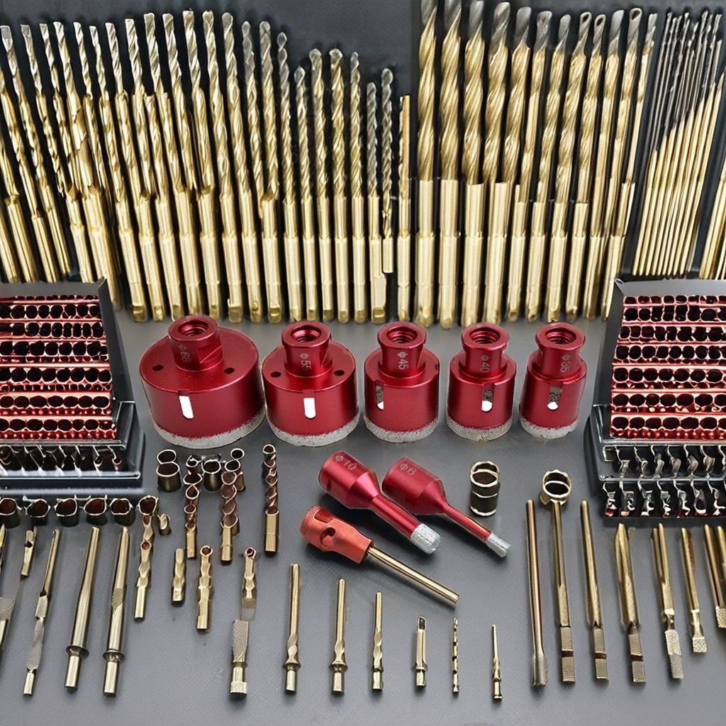 M14 Diamond Tools Cutting Bit/Tiles Core Drill Bit/Diamond Hole Saw Boring Bits Set 68mm Vacuum Brazed CNC Hex Marble 6mm
