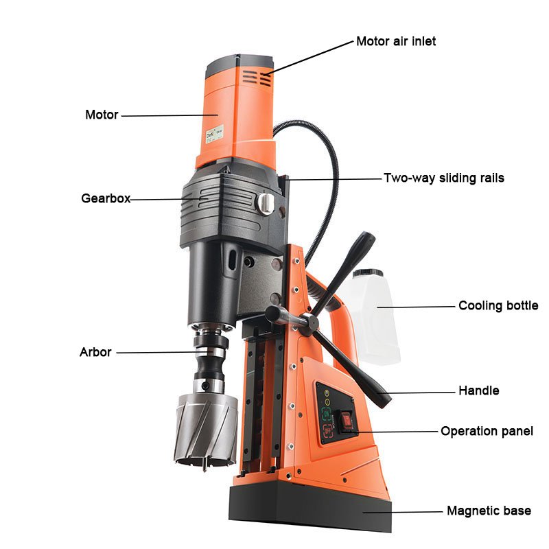 Boring diameter 4-3/4 inch 220V magnetic drill machine set
