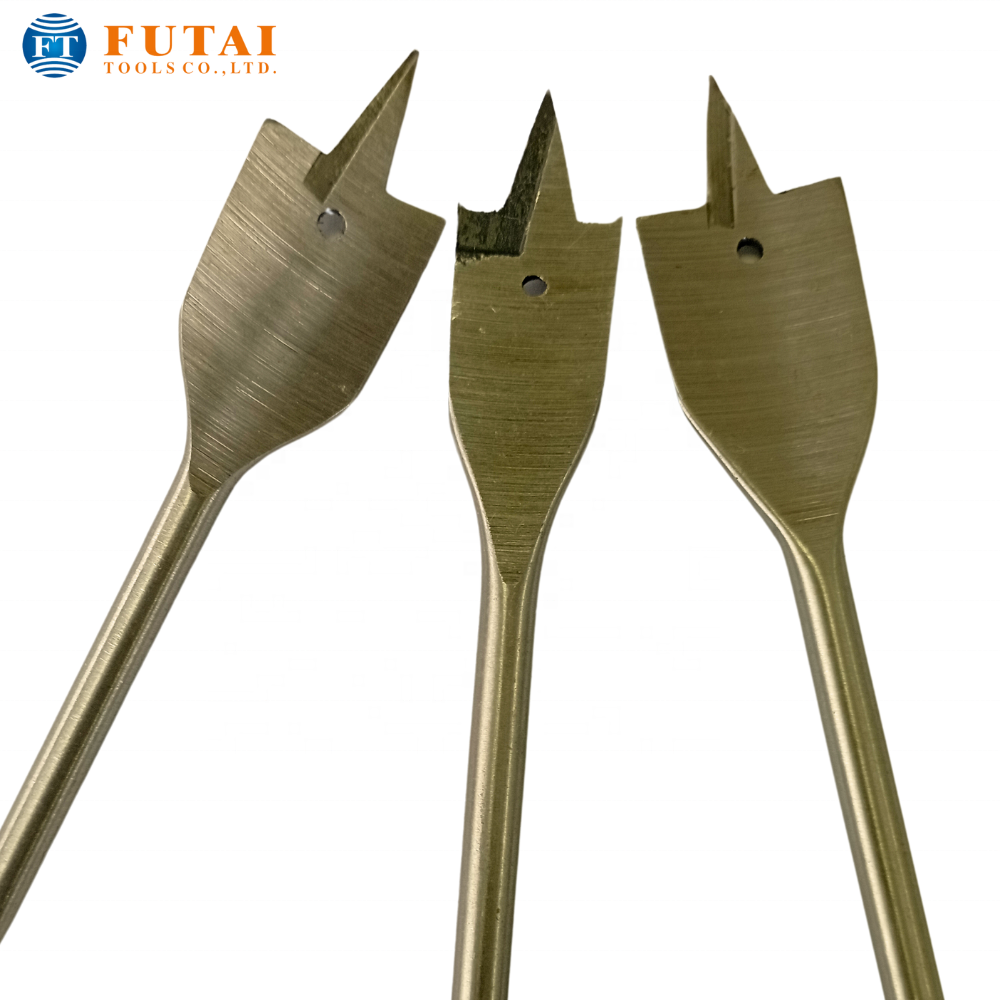 Premium Wood Flat Drill Bit Set High Carbon Steel Wood Flat Bits for Fast Wood Drilling Hole