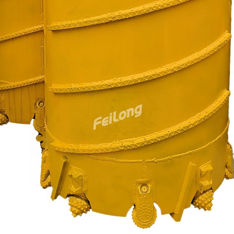 Roller Bit Core Barrel 1 Meter-3.5 Meter /Saudi Bored Pile Foundation Tools Customized