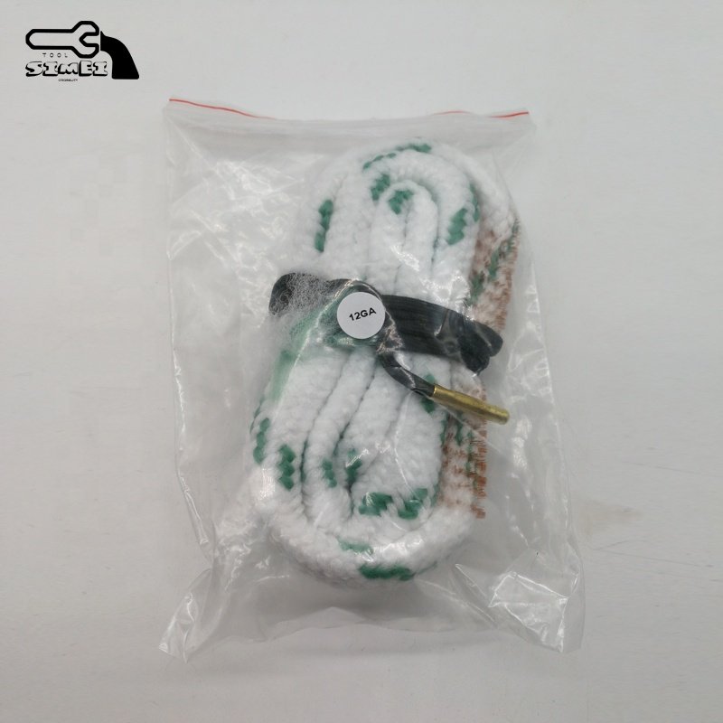 No.2R12G-1 Cotton and Brass Wire 12 Gauge Gun Bore Cleaning Pull Cord
