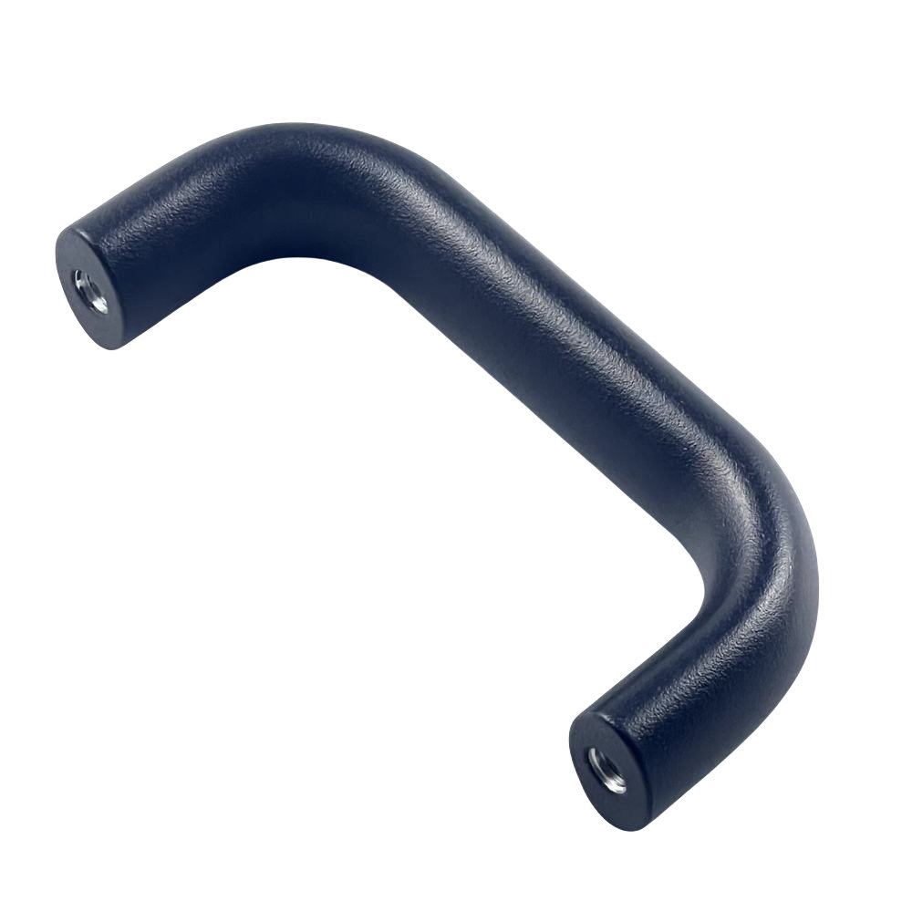 Aluminum alloy handle with plain bores through anodized for Machine tool equipment, automation equipment