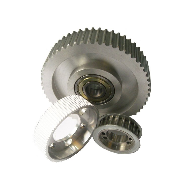 Customized Aluminum or Stainless steel H Timing Belt Pulleys Industrial Hot Selling CNC OEM Pilot Bore Pulleys High Quality