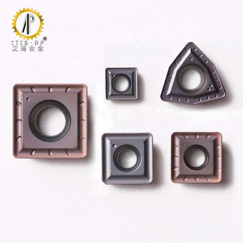 Long And Predictable Tool Life Tungsten Carbide Indexable Drilling Inserts SPGT/SPMT/WCMX
