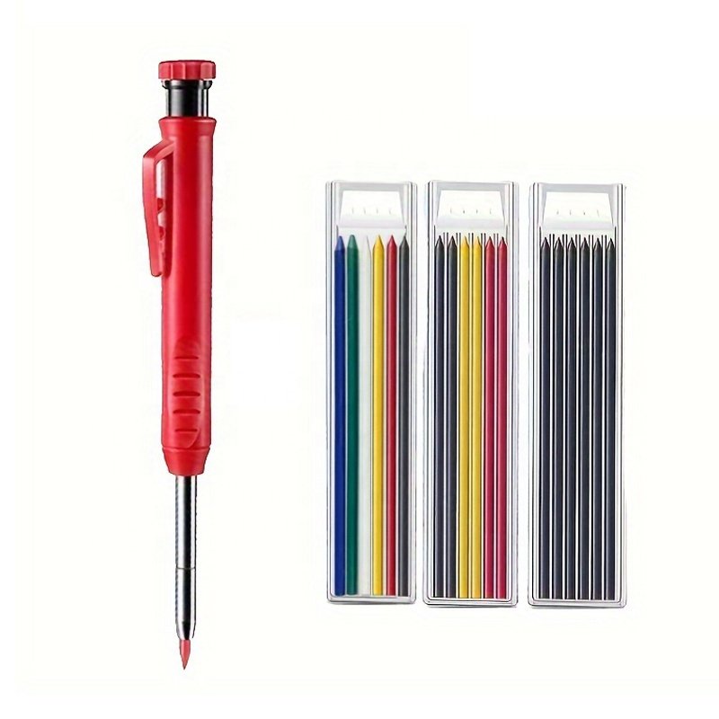 Hot Sale Metal Long Head Deep Hole Woodworking Pencil Engineering Marking Mechanical Woodworking Tool