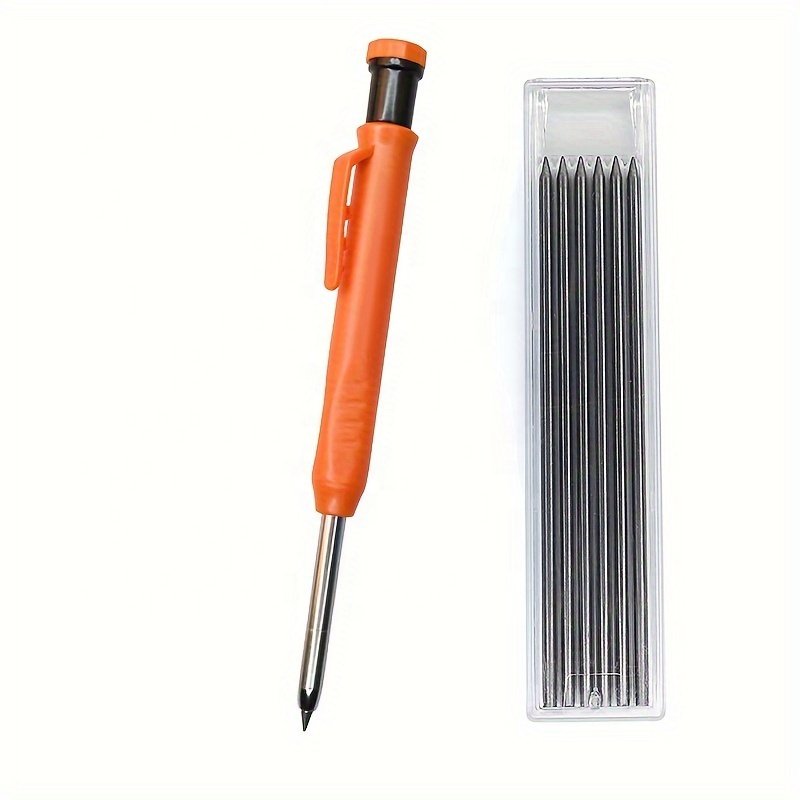 Hot Sale Metal Long Head Deep Hole Woodworking Pencil Engineering Marking Mechanical Woodworking Tool