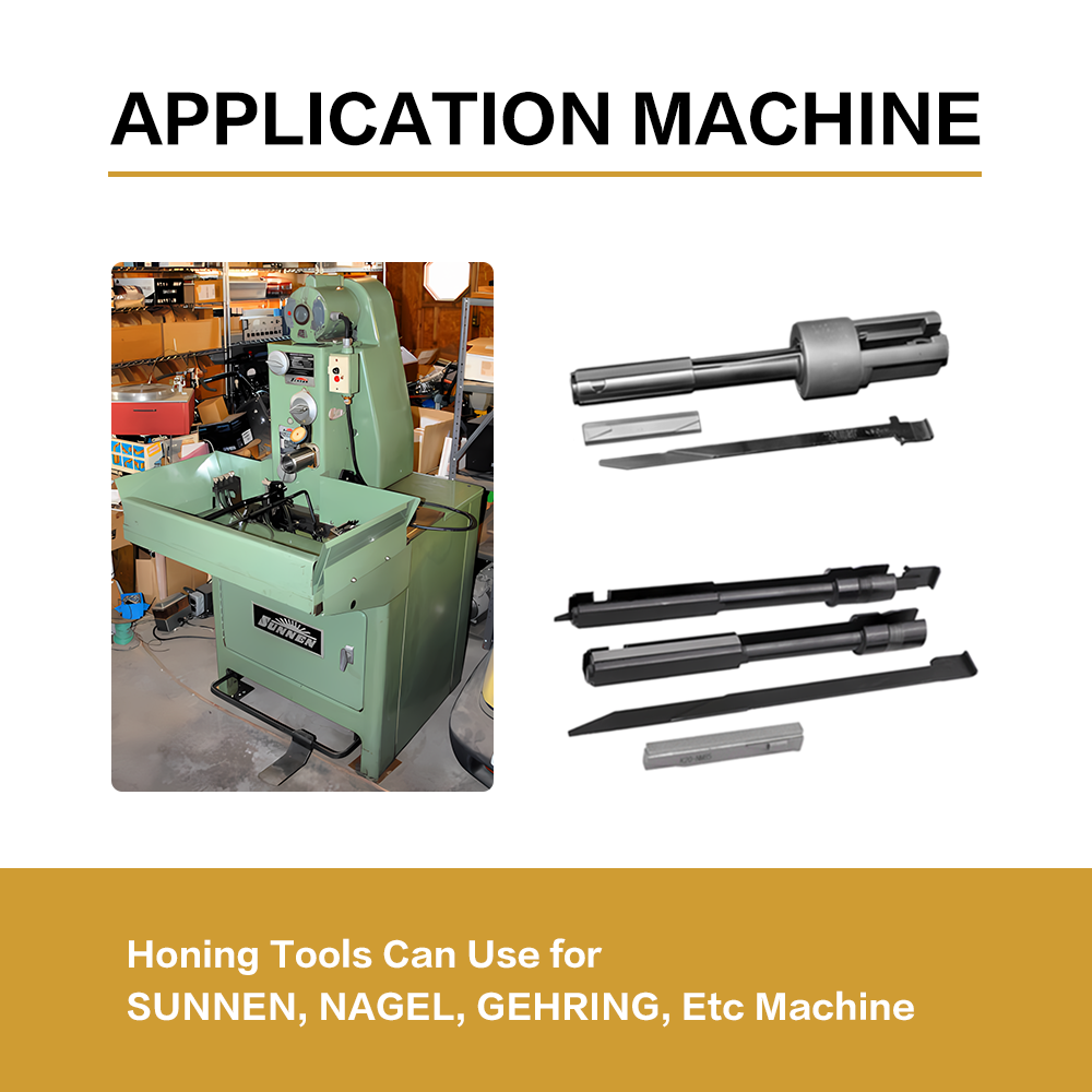 Honing tool cylinder honing mandrel Diamond Plated Super Mandrels Carbide Insert Shoes Extended Shank Mandrels
