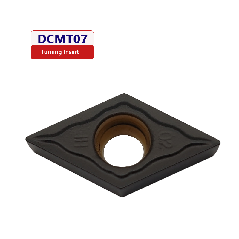DCMT070202 adopts chemically coated hard alloy turning boring steel parts with CNC inserts that can be rotated DCMT070202