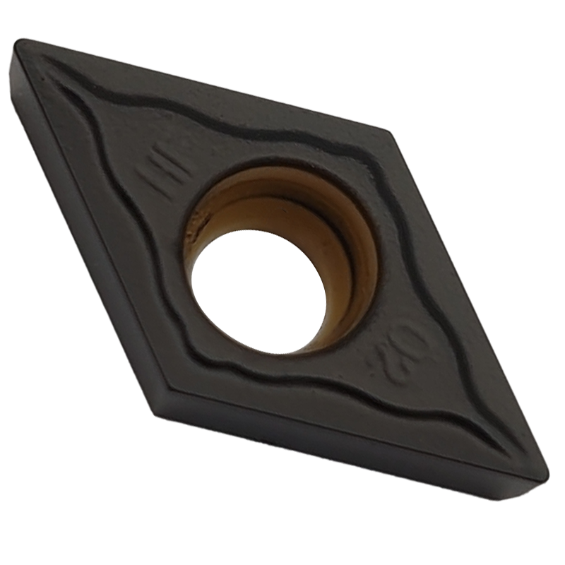 DCMT070202 adopts chemically coated hard alloy turning boring steel parts with CNC inserts that can be rotated DCMT070202