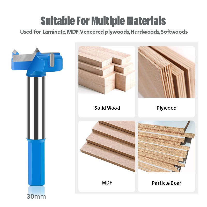 Hinge Boring Bit Carbide Tipped 16-50mm Forstner Drill Bit Woodworking Core Drill Wood Drilling Boring for woodworking PDF