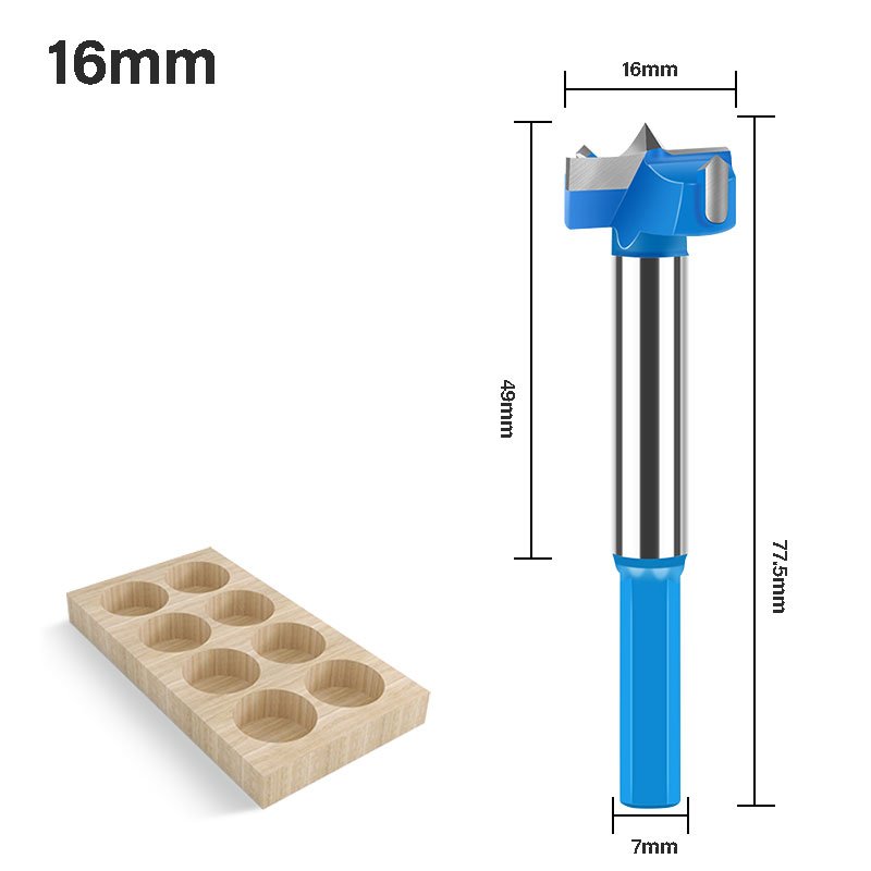 Hinge Boring Bit Carbide Tipped 16-50mm Forstner Drill Bit Woodworking Core Drill Wood Drilling Boring for woodworking PDF