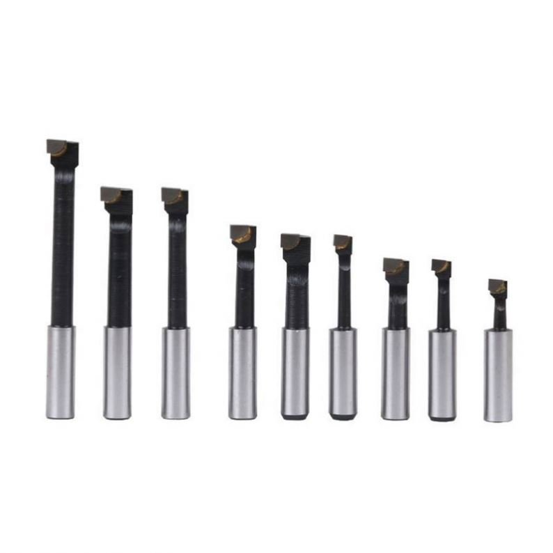 TEBAK Machine Tools Carbide Boring Bar Lathe12 Pcs Carbon Steel F1 Rough Boring Bar Mill Set for Milling CNC and Boring Machine