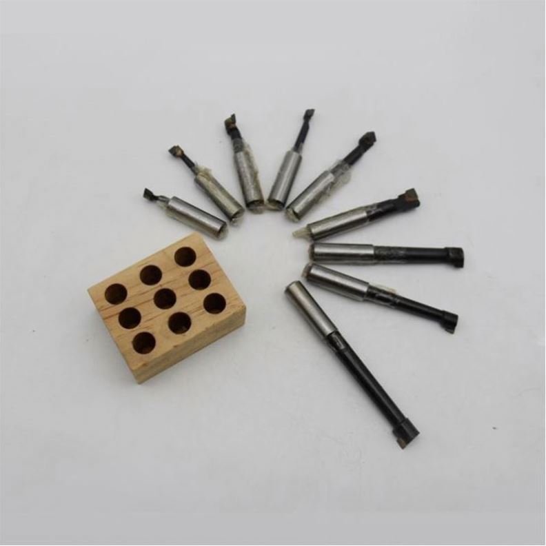 TEBAK Machine Tools Carbide Boring Bar Lathe12 Pcs Carbon Steel F1 Rough Boring Bar Mill Set for Milling CNC and Boring Machine