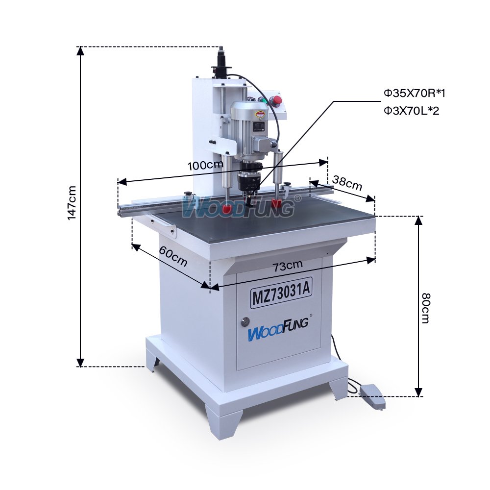 woodworking single head hinge boring drilling machinery for door cabinet