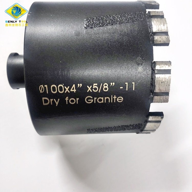 1 3/8" x 4" reinforced concrete diamond core drill bits for Granite Stone Marble Ceramic