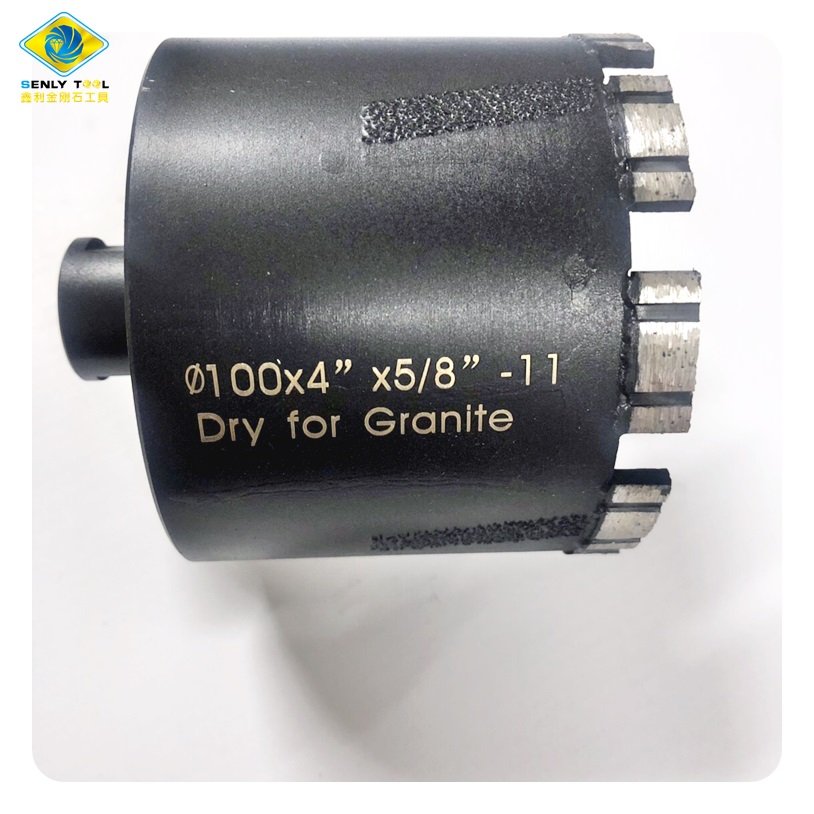 1 3/8" x 4" reinforced concrete diamond core drill bits for Granite Stone Marble Ceramic