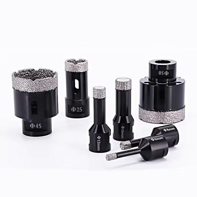 Customizable vacuum drilling hole brazed drilling bits hole opener tools