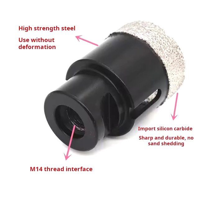 Customizable vacuum drilling hole brazed drilling bits hole opener tools