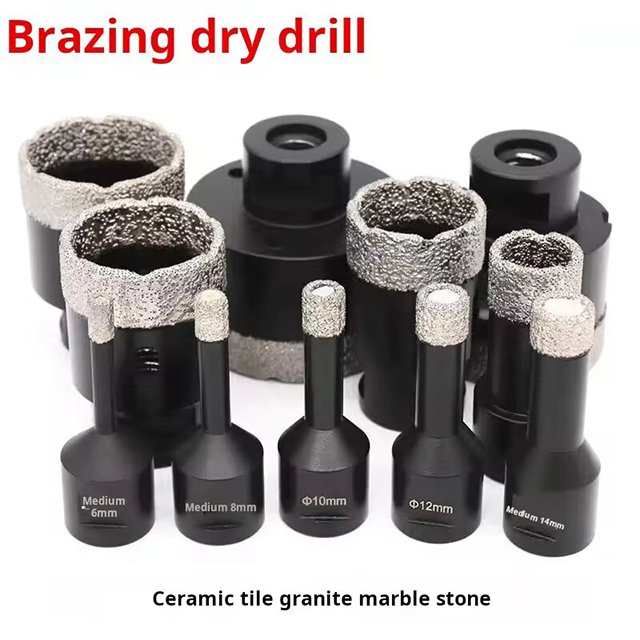 Customizable vacuum drilling hole brazed drilling bits hole opener tools