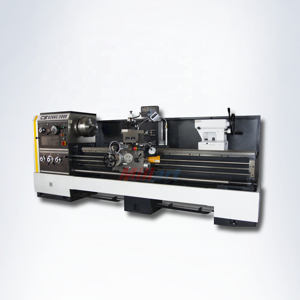 Gap Bed Lathe Machine Heavy Duty Manual Lathe with105mm Spindle Bore CS6266C