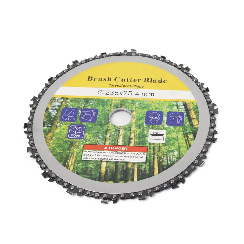 9 inch chain saw carving hole 25.4 mm wood cutting angle grinder carving tool 65 manganese steel