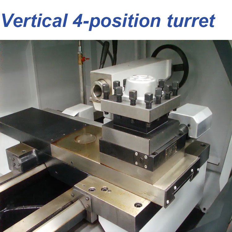 DMTG CK6150 Hydraulic 3 Jaw Chuck CNC Lathe Machinery 6 Position Revolver Head CNC Lathe For Metal