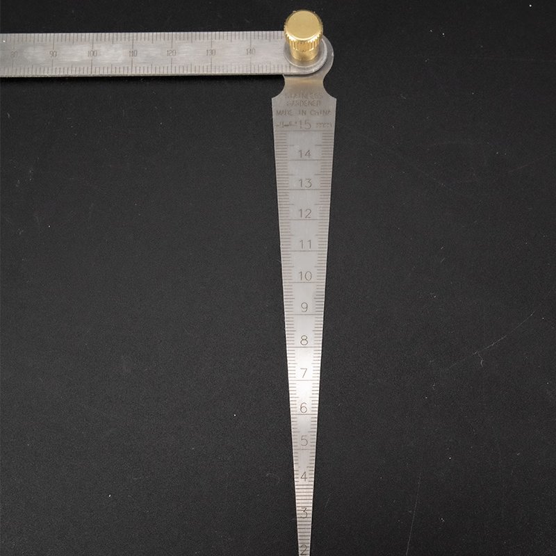 HYSTIC Taper Welding Feeler Gauge Gage Depth Gap Hole Inspection For Bore Measurement Tool Wedge Taper Ruler