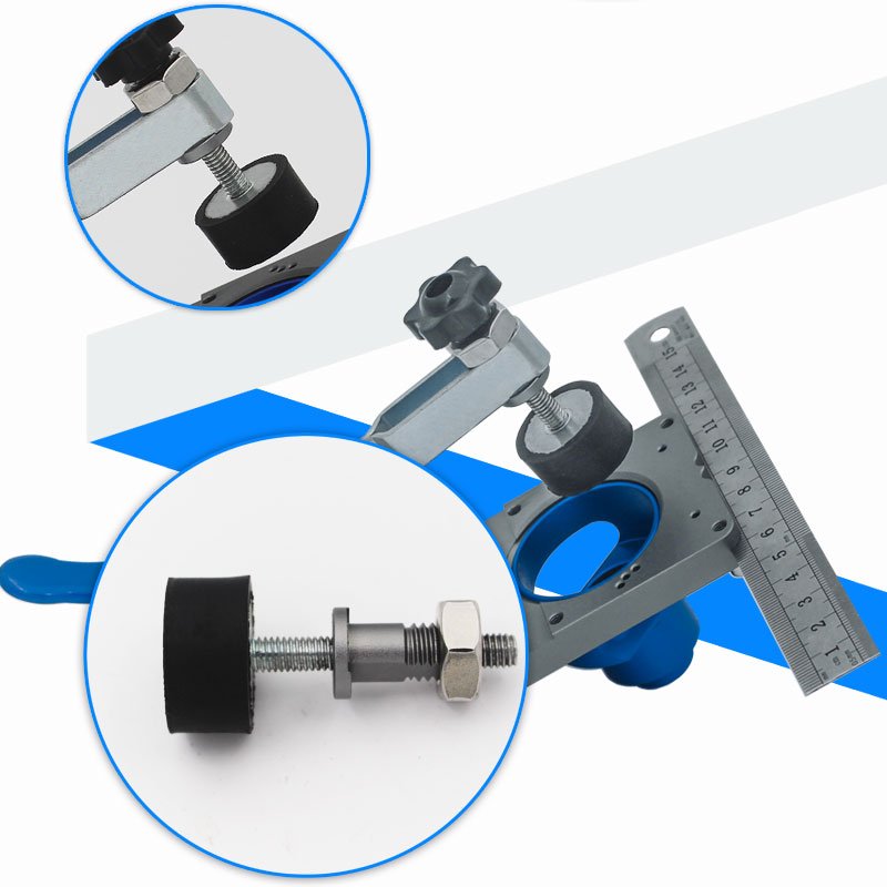 Custom 35mm Hinge Boring Jig Aluminum Alloy Fixture Woodworking Template Hole Drilling Guide Locator Includes Combination Tool