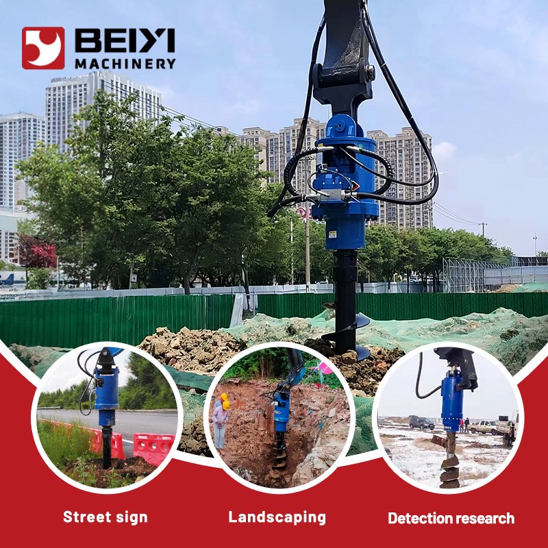 "Premium Earth Drill Spiral Auger Power Tool - Fast, High Efficiency, and Precision Hole-Boring