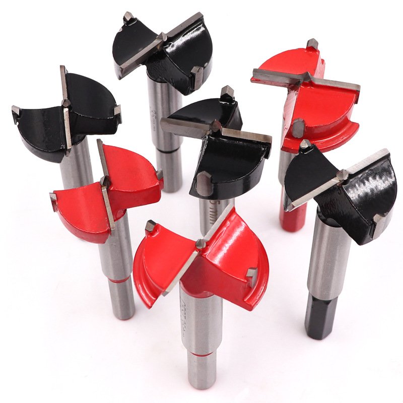Carbide tip wood core forstner drill bit 35mm woodworking boring hole forstner wood drill bits for door window hole saw cutting