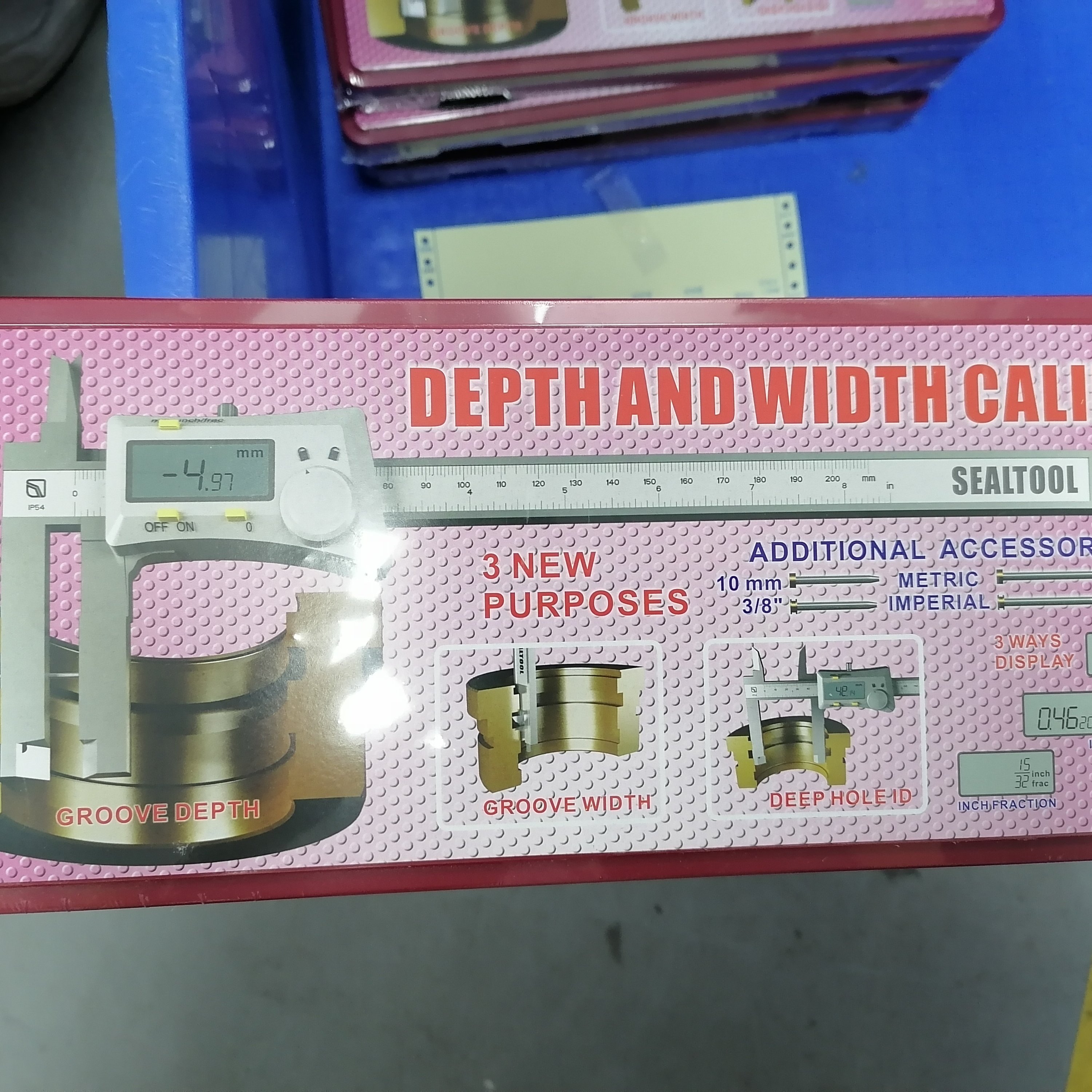 DEPTH and WIDTH Caliper 98665000020380 Precise measurement
