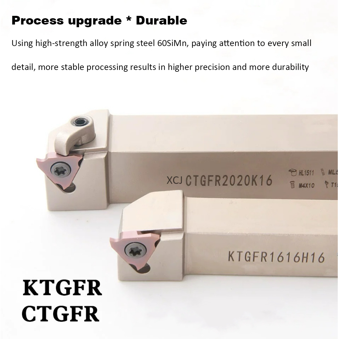 XCJ KTGFR/L External Grooving Tool Holder Carbide Metal Turning Lathe Cutter Boring Bar TGF32R/L Inserts