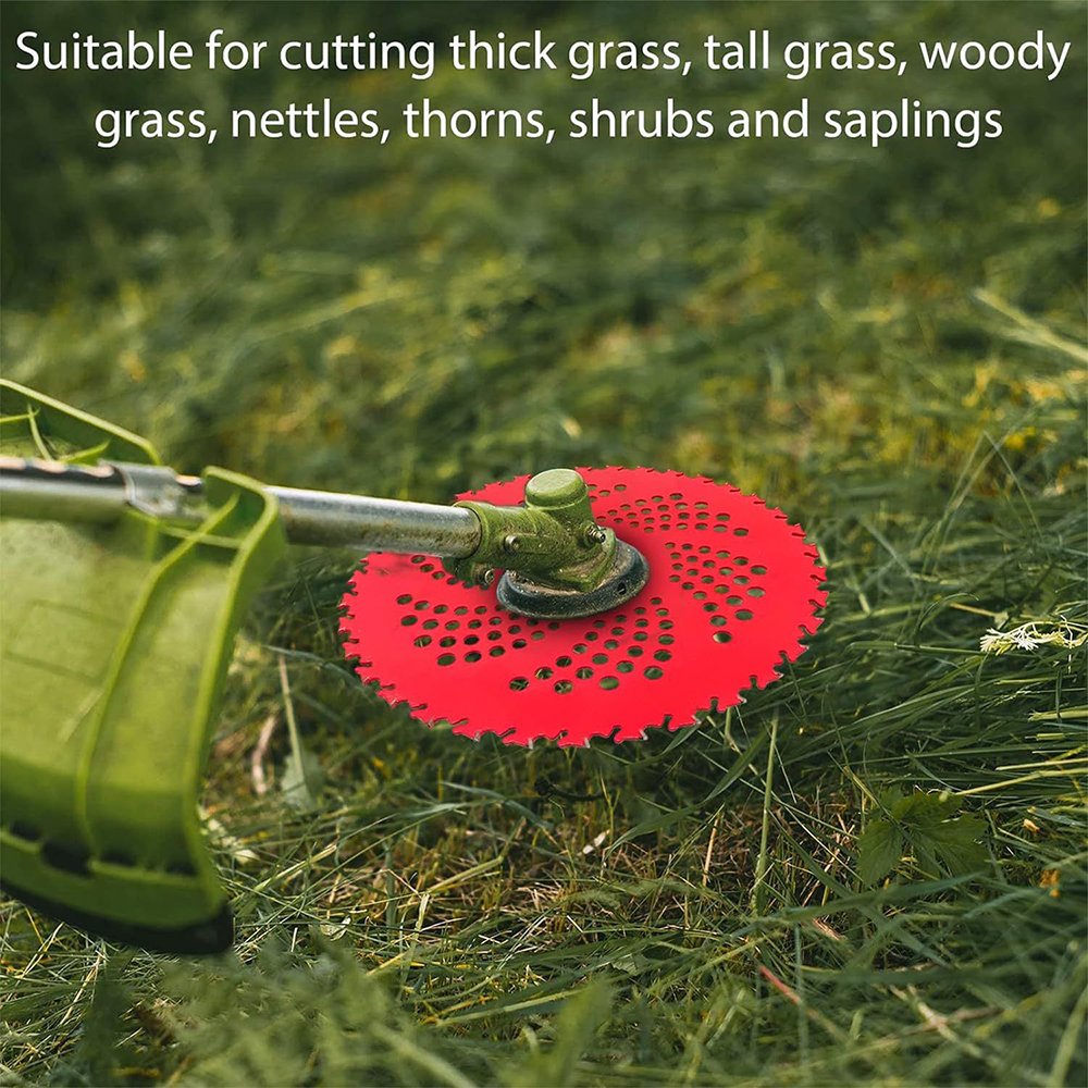 9" x 36T Carbide Tip Brush Cutter Blade with The Universal Adapter Kit for Cutter Trimmer Weed Eater