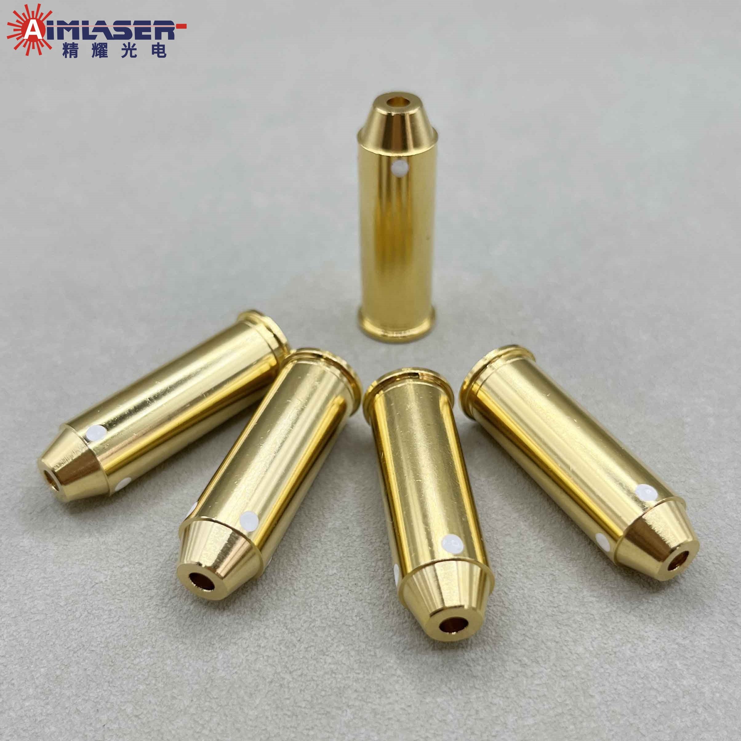 44 Magnum Gold Plated High Accuracy Red Dot Laser Bullet Sight Gun Calibration and Zeroing Sighting 44Mag Calibrator