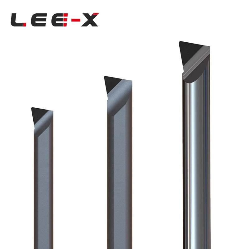 LEE-X PCD diamond boring tool D3/D4/D5/D6/D8/D10 PCD Diamond Carbide End Mill Small inner hole turning tool Copper and aluminum