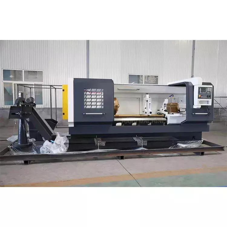 Big Spindle Bore Oil Pipe QK1319 Metal Turning Cnc Lathe CNC Pipe Thread Lathe