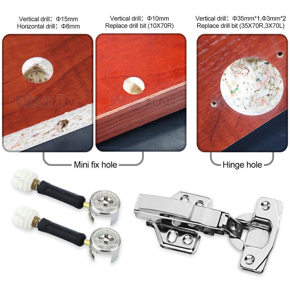 New mini small Vertical horizontal minifix holes multi-axle woodworking drilling boring machinery for sale price