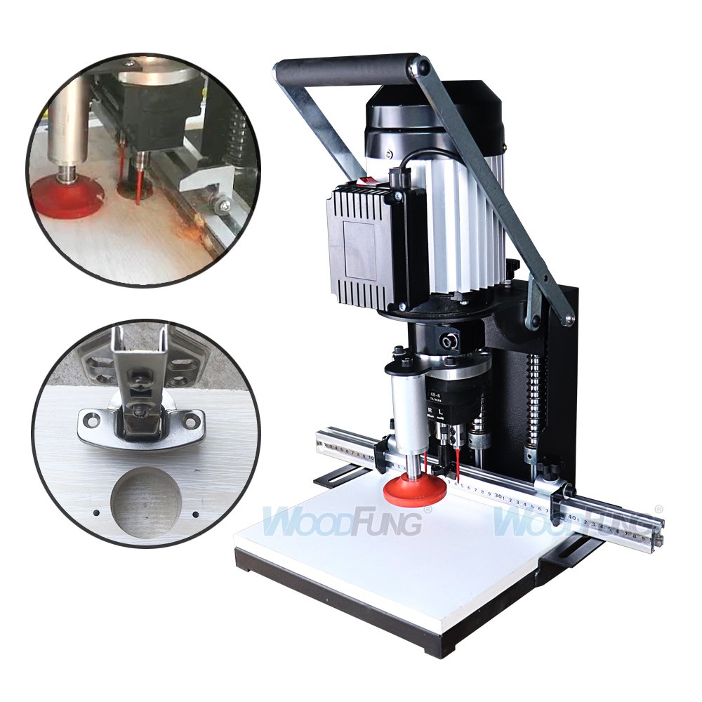 Hot selling mini portable manual woodworking boring drilling hole machine for wood door making
