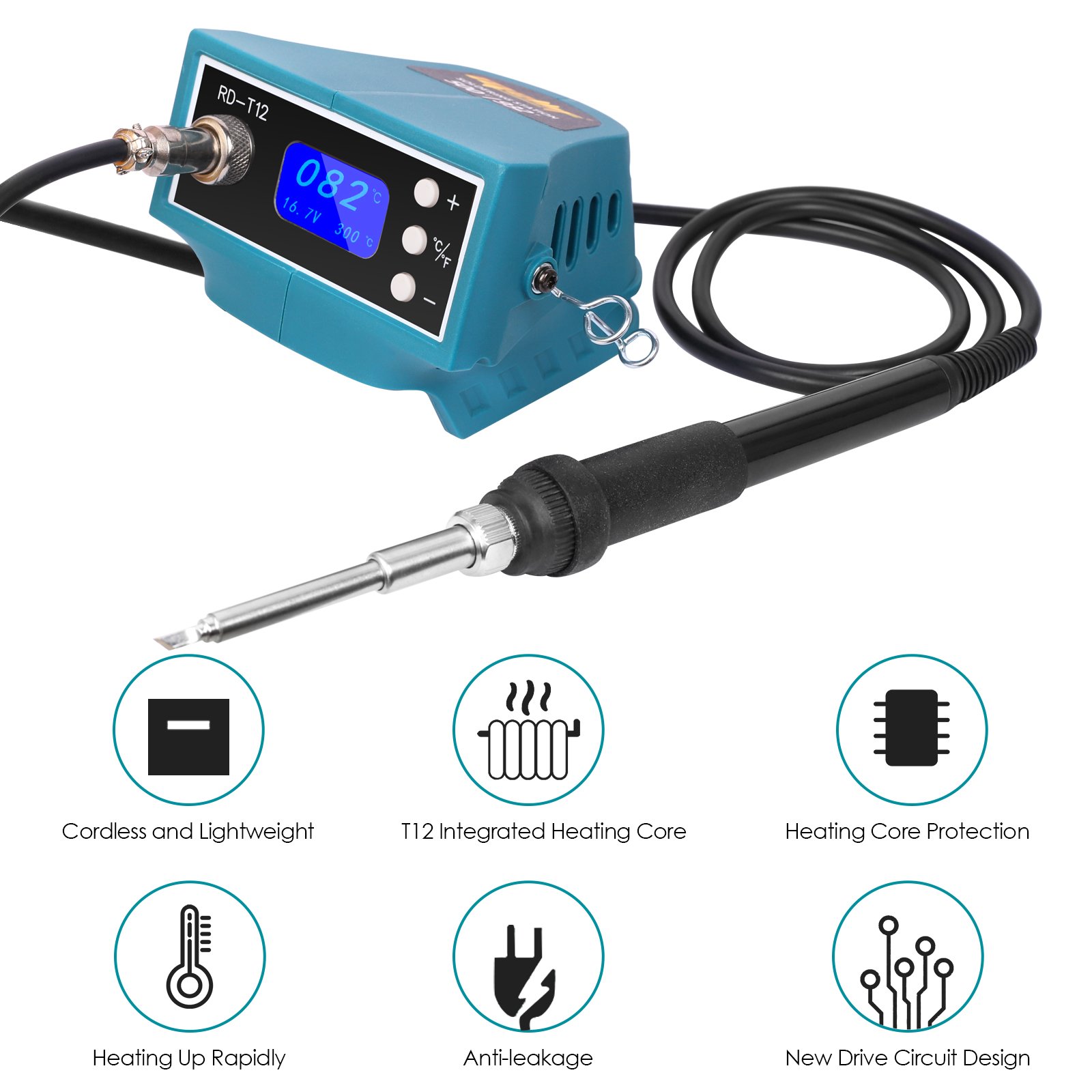 Mellif Cordless Soldering Station iron Station for Makita 18V Max Battery (Bare Tool)